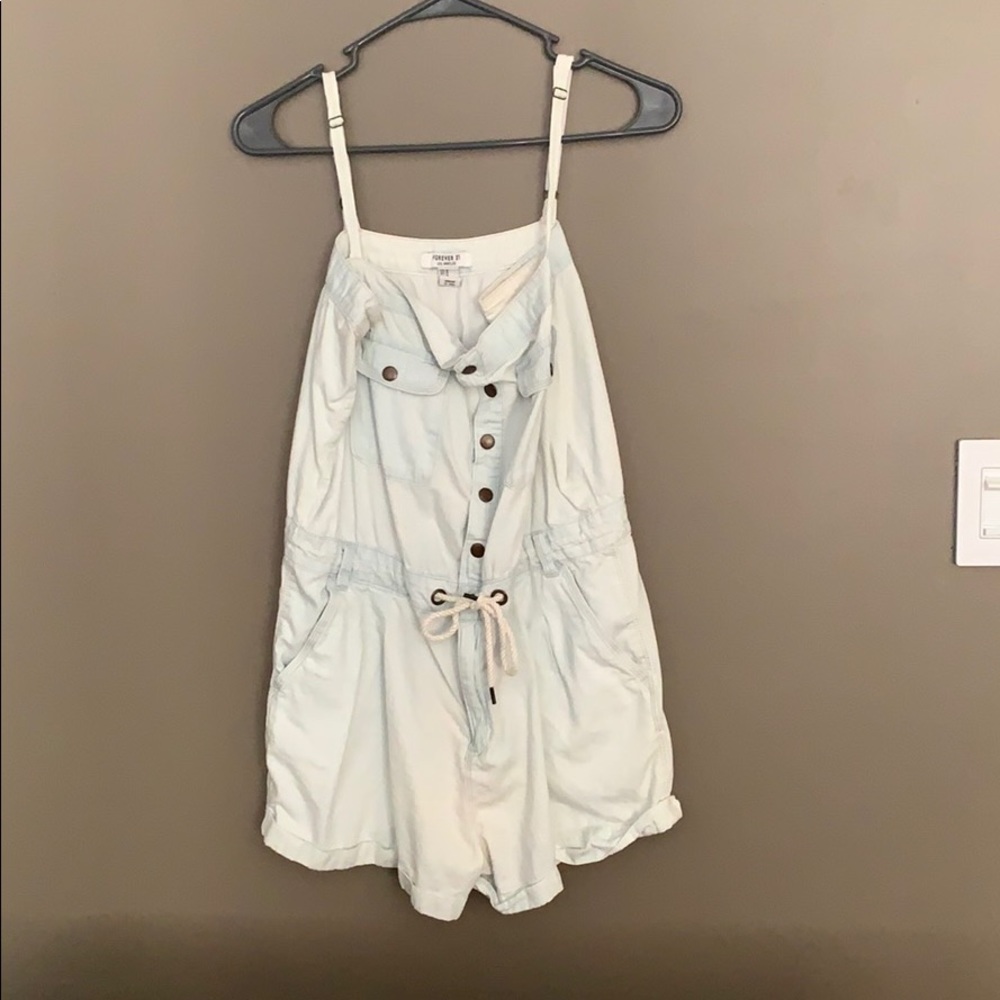 Forever 21 denim romper